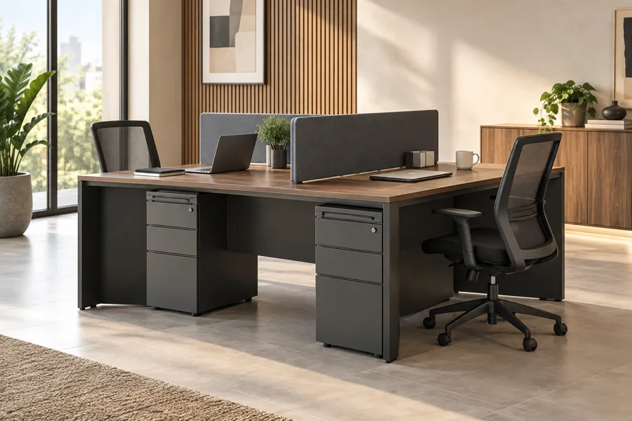 Two-person charcoal workstation